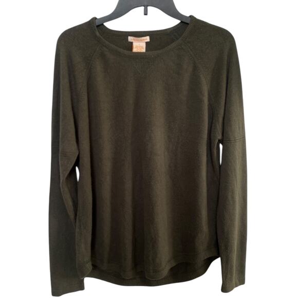 Sweet Romeo Olive Green Knit Sweater Large - Picture 3 of 5